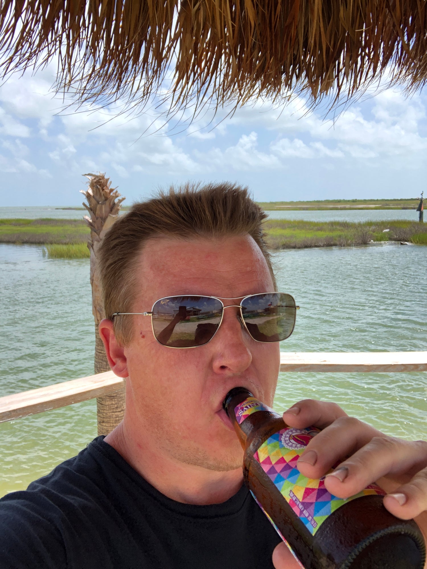 Picture of me enjoying a cold beverage